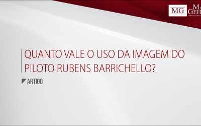 QUANTO VALE O USO DA IMAGEM DO PILOTO RUBENS BARRICHELLO?